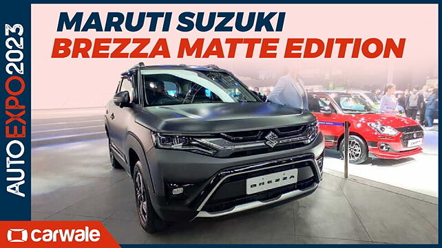 Maruti Suzuki Brezza Matte edition revealed at the Auto Expo 2023