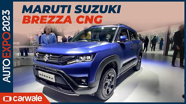 Maruti Suzuki Brezza CNG showcased at Auto Expo 2023