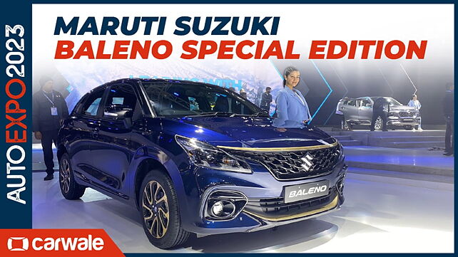 Maruti Suzuki Baleno special edition showcased at the Auto Expo 2023