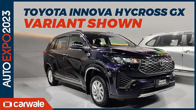 Auto Expo 2023: Toyota Innova HyCross GX variant showcased