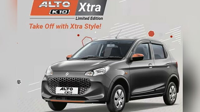 Maruti Alto K10 Xtra Edition debuts; launch in India and price reveal likely soon