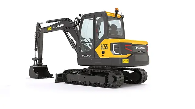 Volvo Construction Equipment EC55 Electric Compact Excavator Volvo Construction Equipment EC55 Electric Compact Excavator