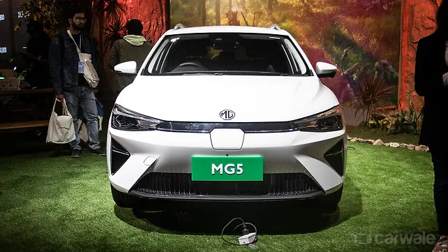 MG5 EV Estate showcased at Auto Expo 2023 – Now in pictures - CarWale