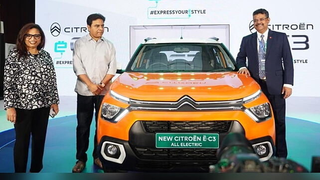 Citroen eC3 showcased at Hyderabad E-Motor Show