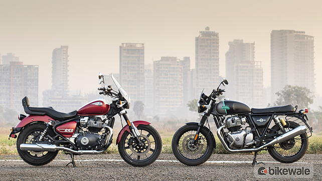 Royal Enfield Super Meteor 650 Vs Interceptor 650 Comparison Test Review Bikewale 6861