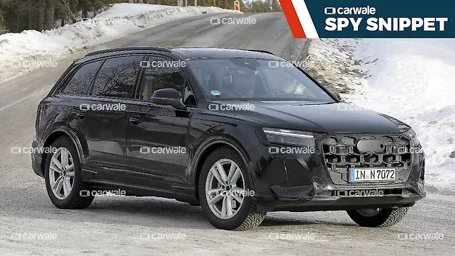 New India-bound Audi Q7 facelift spied testing with minimal camouflage New India-bound Audi Q7 facelift spied testing with minimal camouflage