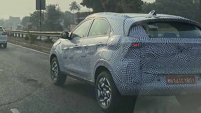 Tata Nexon facelift continues testing; new features leaked