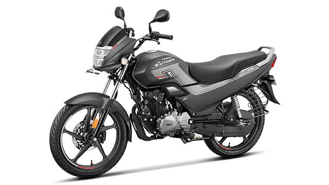 Hero Super Splendor Xtec Left Front Three Quarter