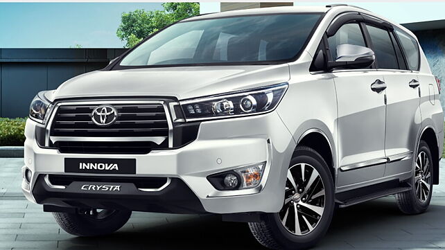Toyota Innova Crysta Diesel prices in India start at Rs. 19.13 lakh