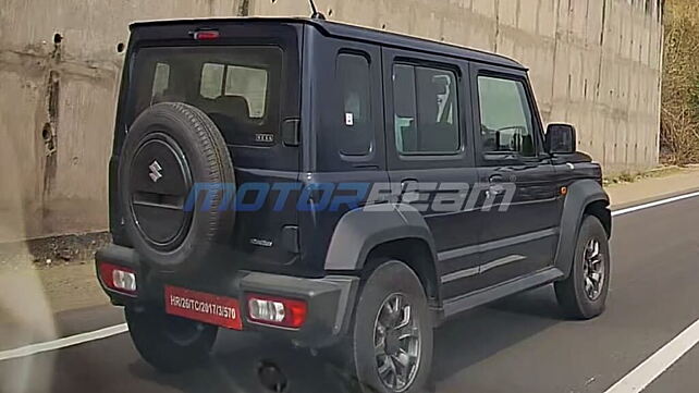 Maruti Jimny five-door spotted in a new colour