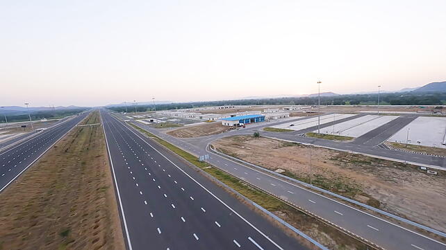 A glimpse of the under-construction Delhi Mumbai Expressway.