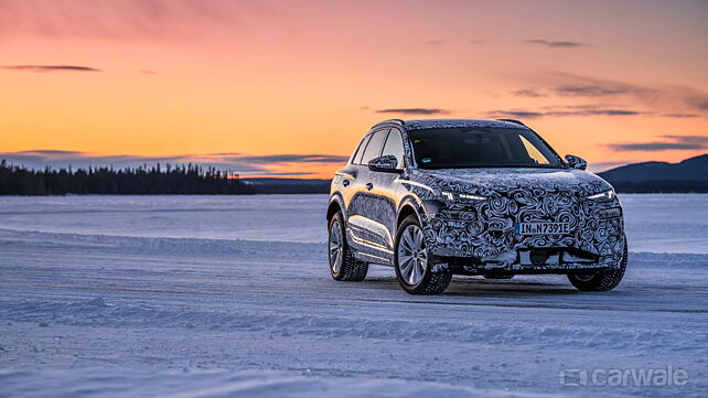 Audi Q6 E-Tron teased undergoing cold weather testing