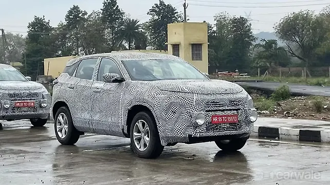 2023 Tata Harrier facelift spotted testing 2023 Tata Harrier facelift spotted testing