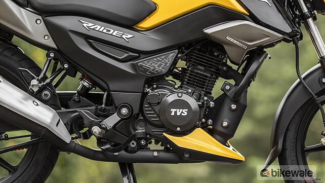 TVS Raider 125 Engine From Left