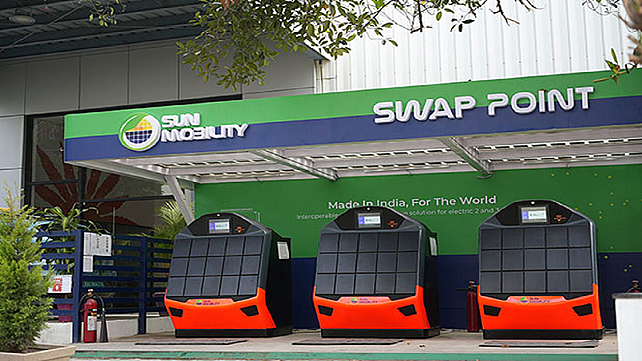 Sun Mobility swap point