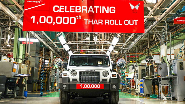 Mahindra Thar achieves 1 lakh units production milestone