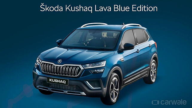 Skoda Kushaq Lava Blue Edition launched in India at Rs. 17.99 lakh ...