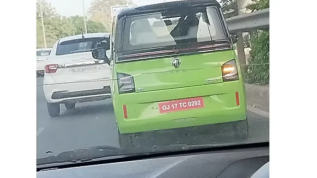 Production-ready MG Comet EV spotted in green colour