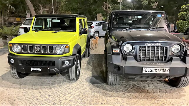 Maruti Jimny spotted with Mahindra Thar: Dimensions, features, and more