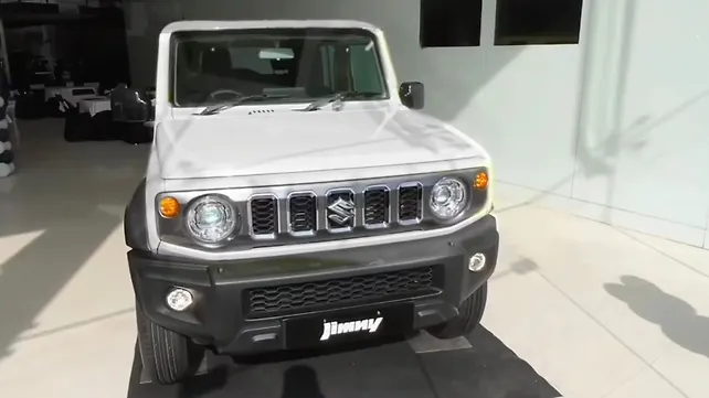 Maruti Jimny White colour spotted in showroom Maruti Jimny White colour spotted in showroom