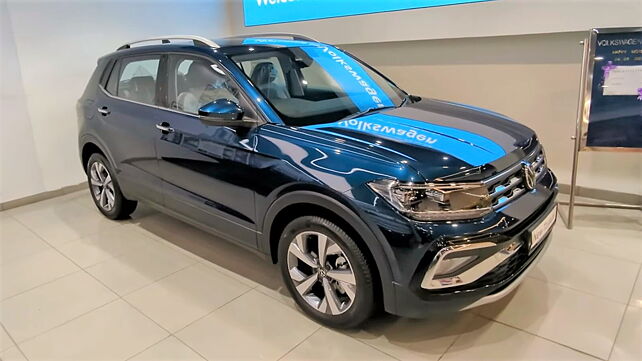 Volkswagen Taigun Lava Blue colour variant arrives at dealerships
