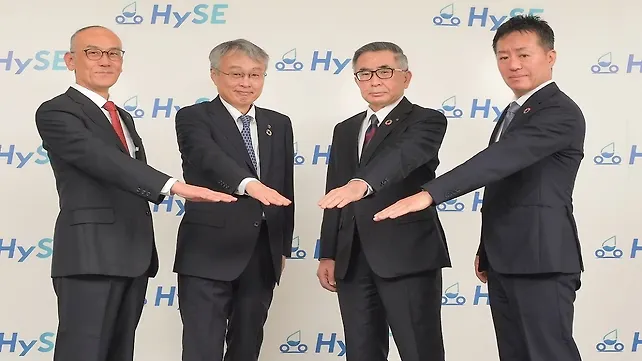 Kawasaki, Honda, Suzuki, and Yamaha officials Kawasaki, Honda, Suzuki, and Yamaha officials