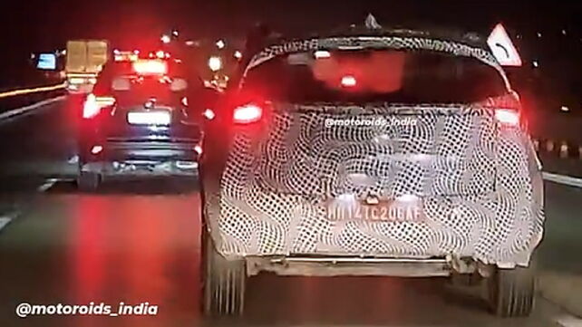Tata Nexon EV facelift spied testing in India