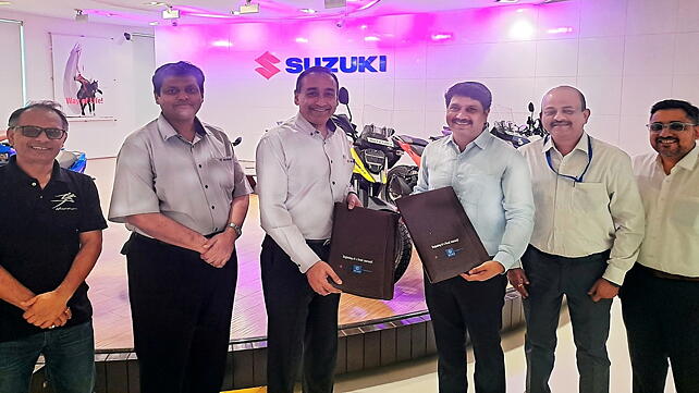 Suzuki India and Bajaj Finance officials