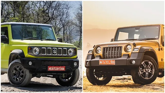 Maruti Jimny and Mahindra Thar on-road prices in top cities in India Maruti Jimny and Mahindra Thar on-road prices in top cities in India