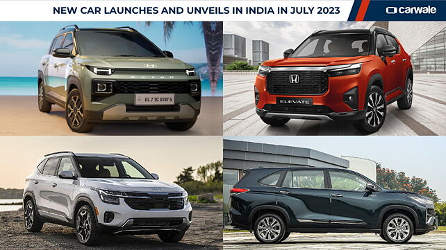 New car launches and unveils in India in July 2023