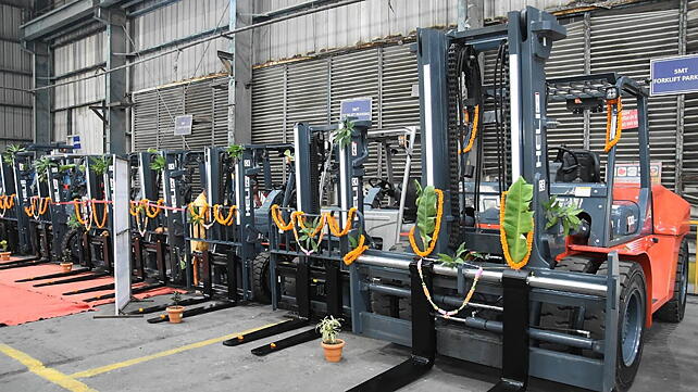 Electric lithium-ion forklifts at Vedanta Aluminium