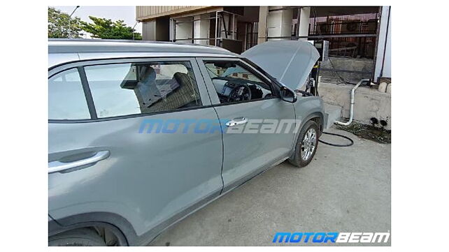Hyundai Creta EV spotted again; interiors leaked