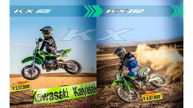 Kawasaki KX65, KX112 launched in India from Rs. 3.12 lakh onwards