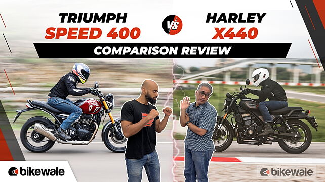 Video: Triumph Speed 400 vs Harley Davidson X440 Comparison Review