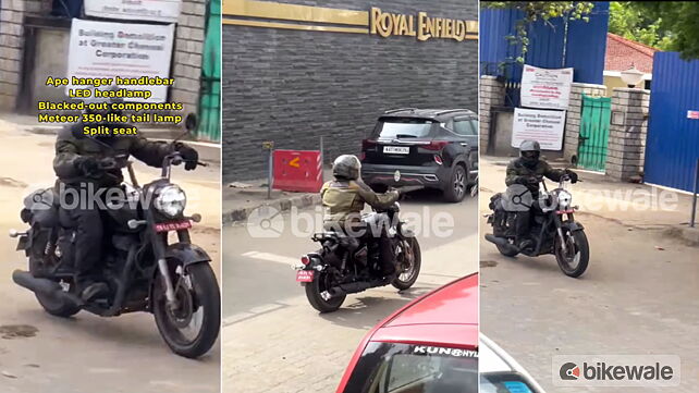 Upcoming Royal Enfield Bobber 350 spotted in India once again