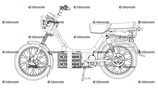 Electric TVS XL Moped Under Development - Here Are The Details - closeup