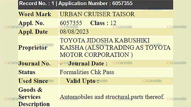 Toyota Urban Cruiser Taisor Front View