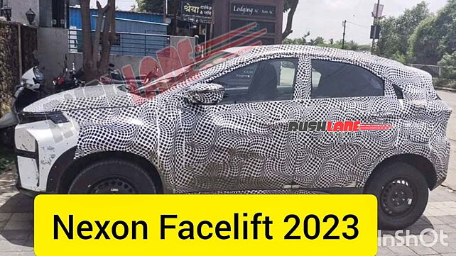 BREAKING! Tata Nexon facelift spied sans camouflage