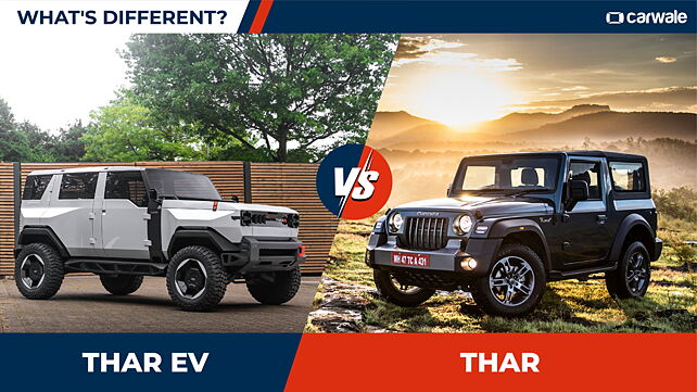 Mahindra Thar vs Thar EV concept – What’s different?