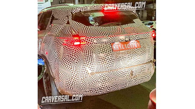 Tata Harrier facelift spotted again; to get an LED light bar