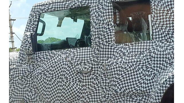 Mahindra Thar five-door spotted again; to get a bigger touchscreen system