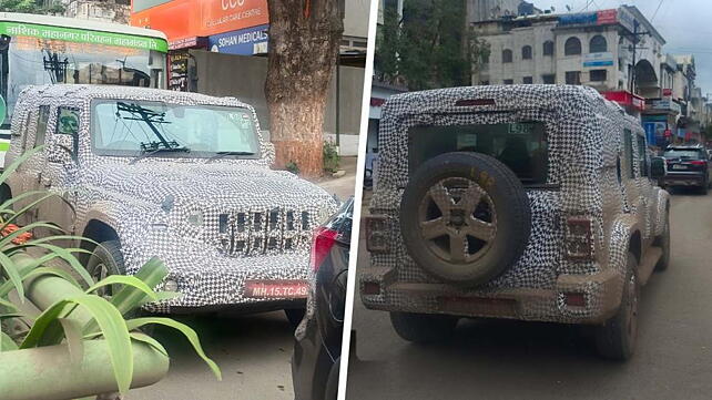 Mahindra Thar 5-door spotted with new changes