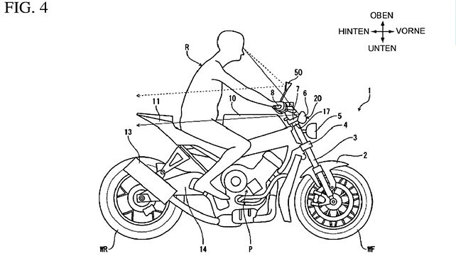 Honda files patent for low-mounted mirrors