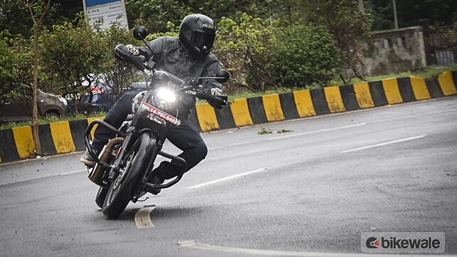 Yezdi Scrambler Front View