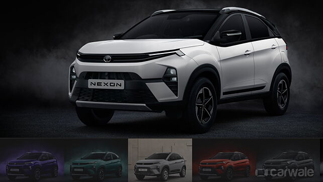 Tata Nexon facelift exterior colours revealed