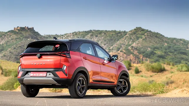 Tata Nexon Right Rear Three Quarter Tata Nexon Right Rear Three Quarter