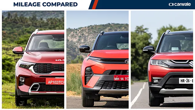 Tata Nexon facelift, Maruti Brezza, and Kia Sonet: mileage compared Tata Nexon facelift, Maruti Brezza, and Kia Sonet: mileage compared