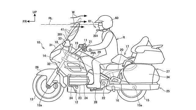 Honda Goldwing Tour Left Side View