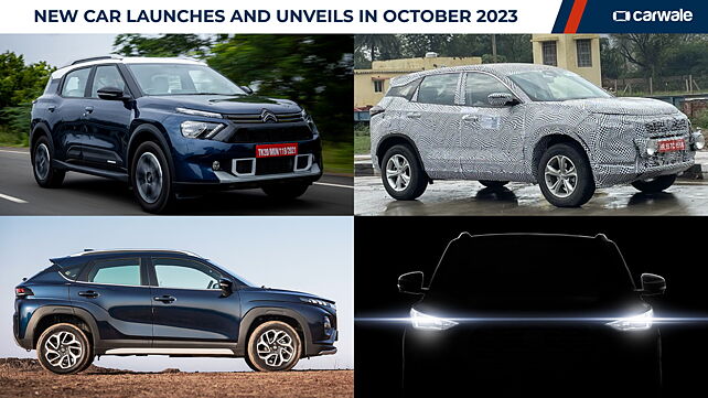 New car launches and unveils in October 2023