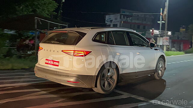Skoda Enyaq continues doing rounds in India ahead of launch